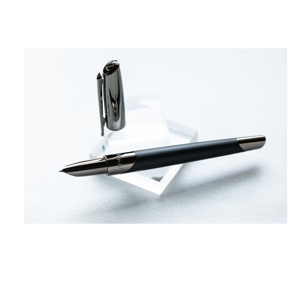 S.T. Dupont Defi Millennium Fountain Pen - Matte Black-Medium nib