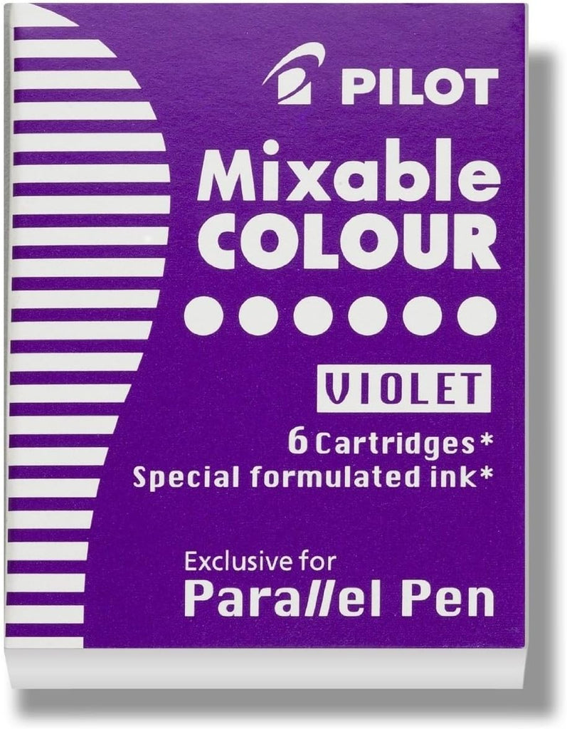 Pilot Parallel Pen Cartridge Refill Purple 6 in one Pack
