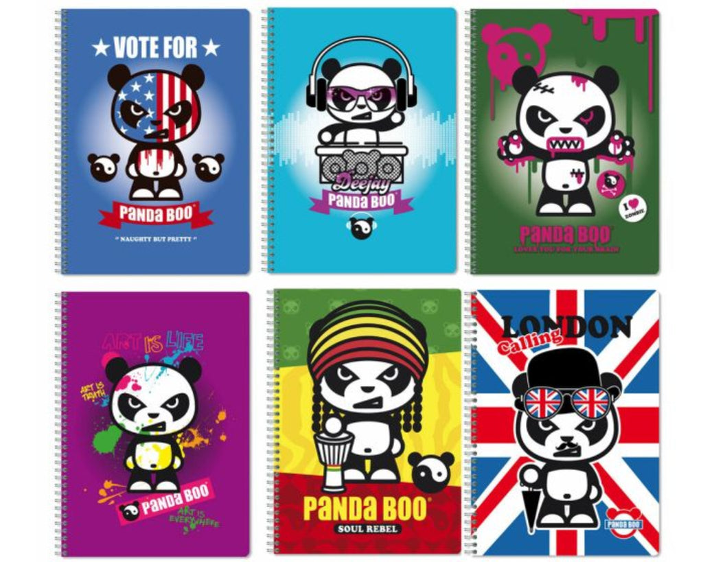 Clairefontaine Panda Boo Wirebound Notebook Collection - Assorted Designs