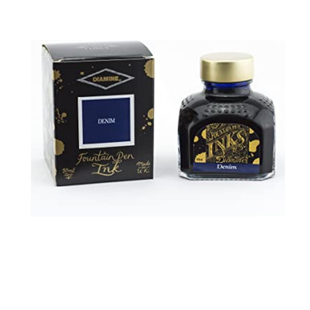 DIAMINE Denim Blue 80 ml Bottle Fountain Pen Ink