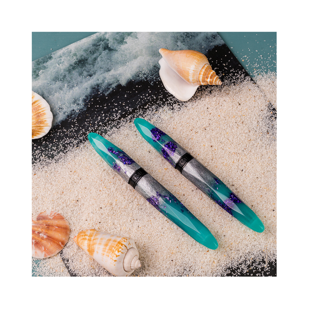 Benu Briolette  Fountain pen  Luminous Lagoon -(Medium Nib)