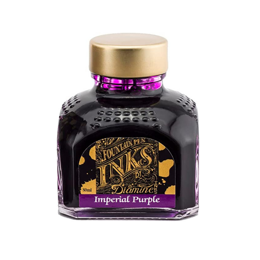 DIAMINE 80 ml Bottle Fountain Pen Ink, IMPERIAL PURPLE