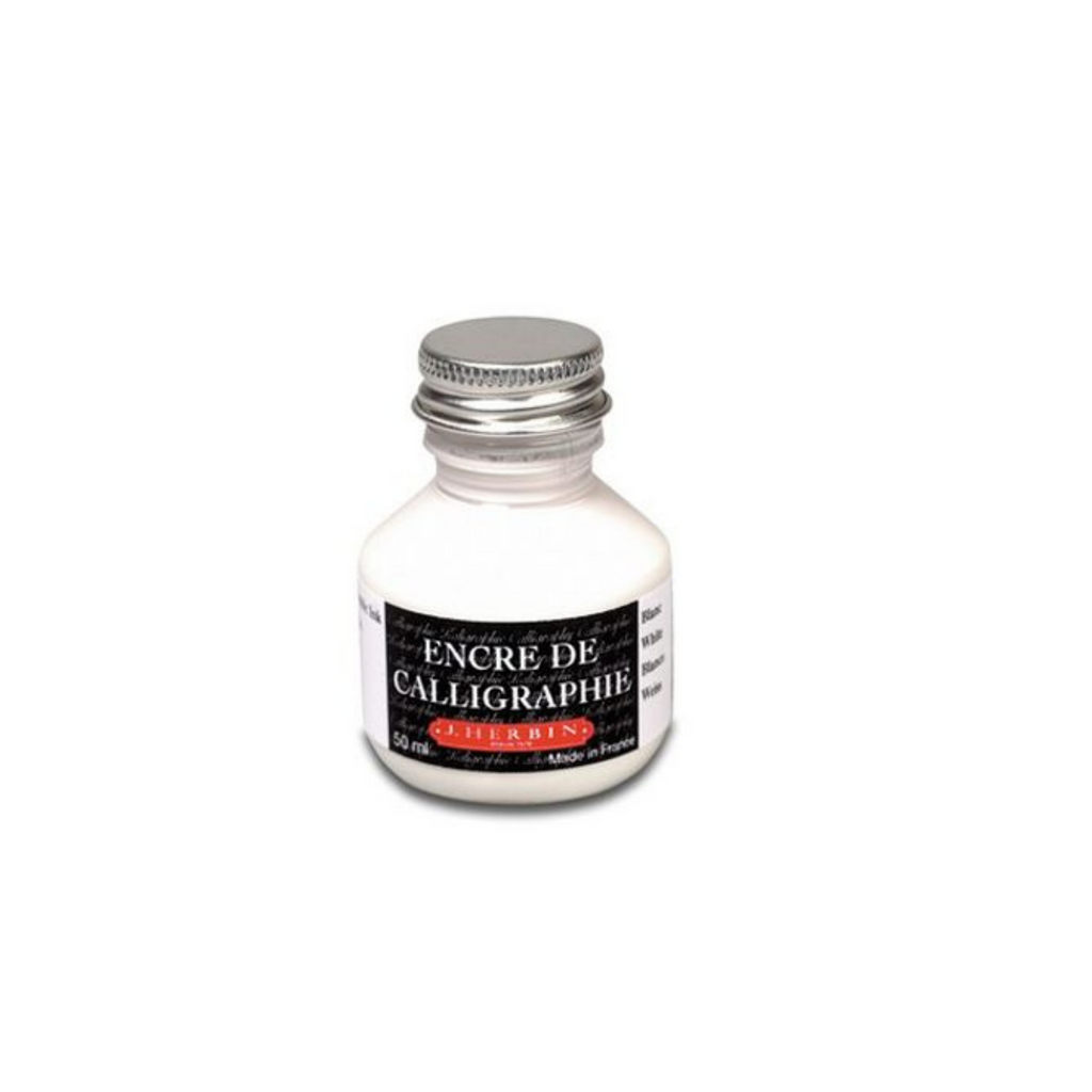Herbin - Calligraphy Ink -  White - 50ml Bottle