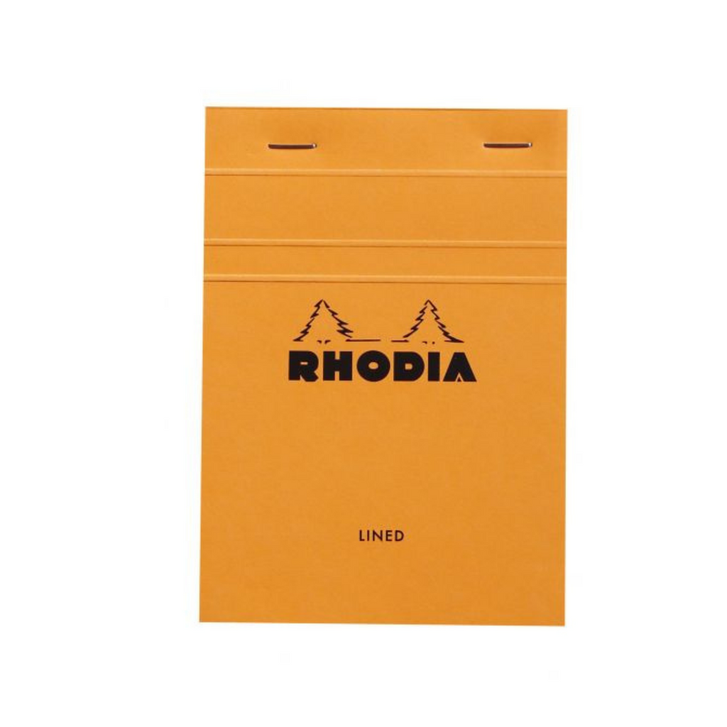 Rhodia - Classic Staplebound Notepad - Lined - 80 Sheets - 4 x 6" - Orange