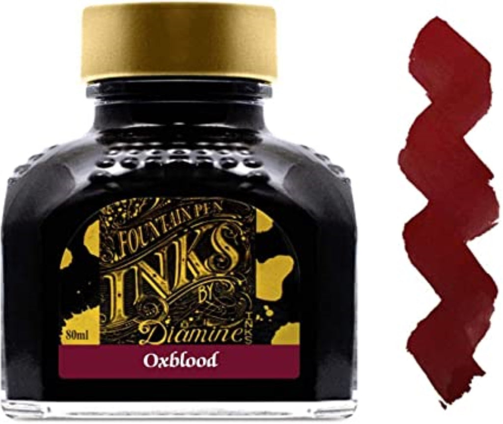 Diamine Fountain Pen Ink, 80 ml Bottle, Oxblood