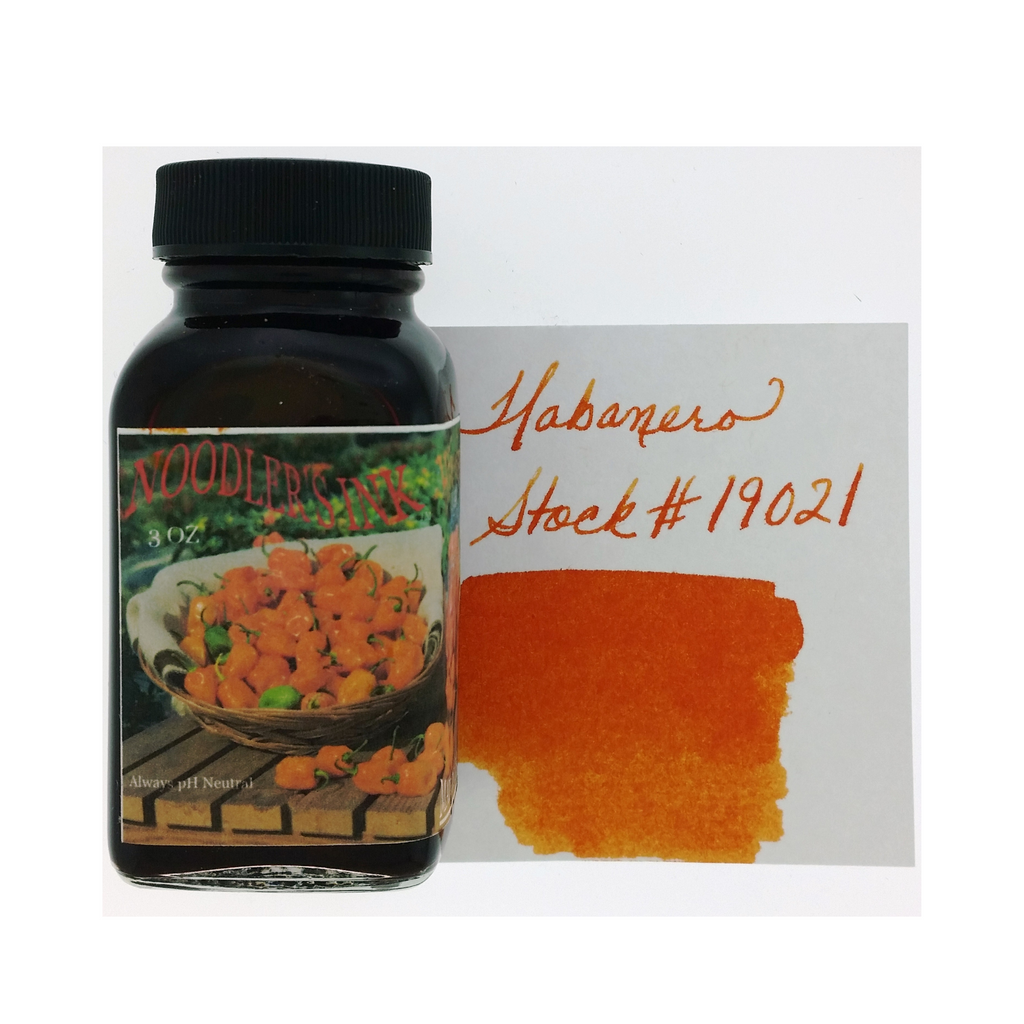 Noodler's Ink Fountain Pen Ink Habanero  Orange 3oz (90ml) -19021